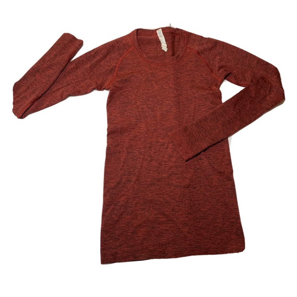 Lululemon Swiftly Tech Crew Neck Base LS 4 red